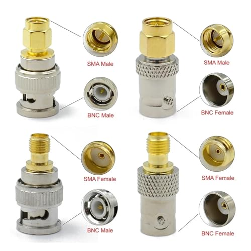 Adaptador de brida de cuatro orificios para fijación estable BNC macho Type2 3
