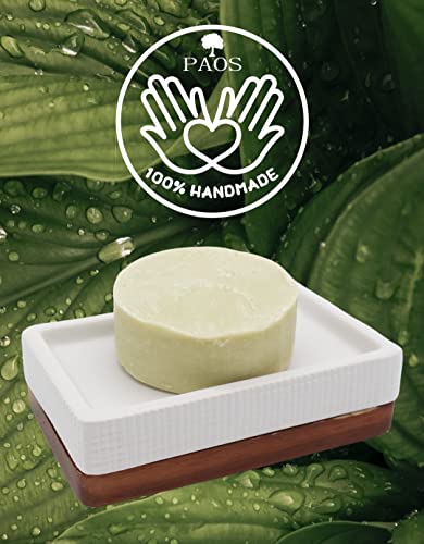 Akne-Seife aus Ziegenmilch mit Sisal Seifensäckchen