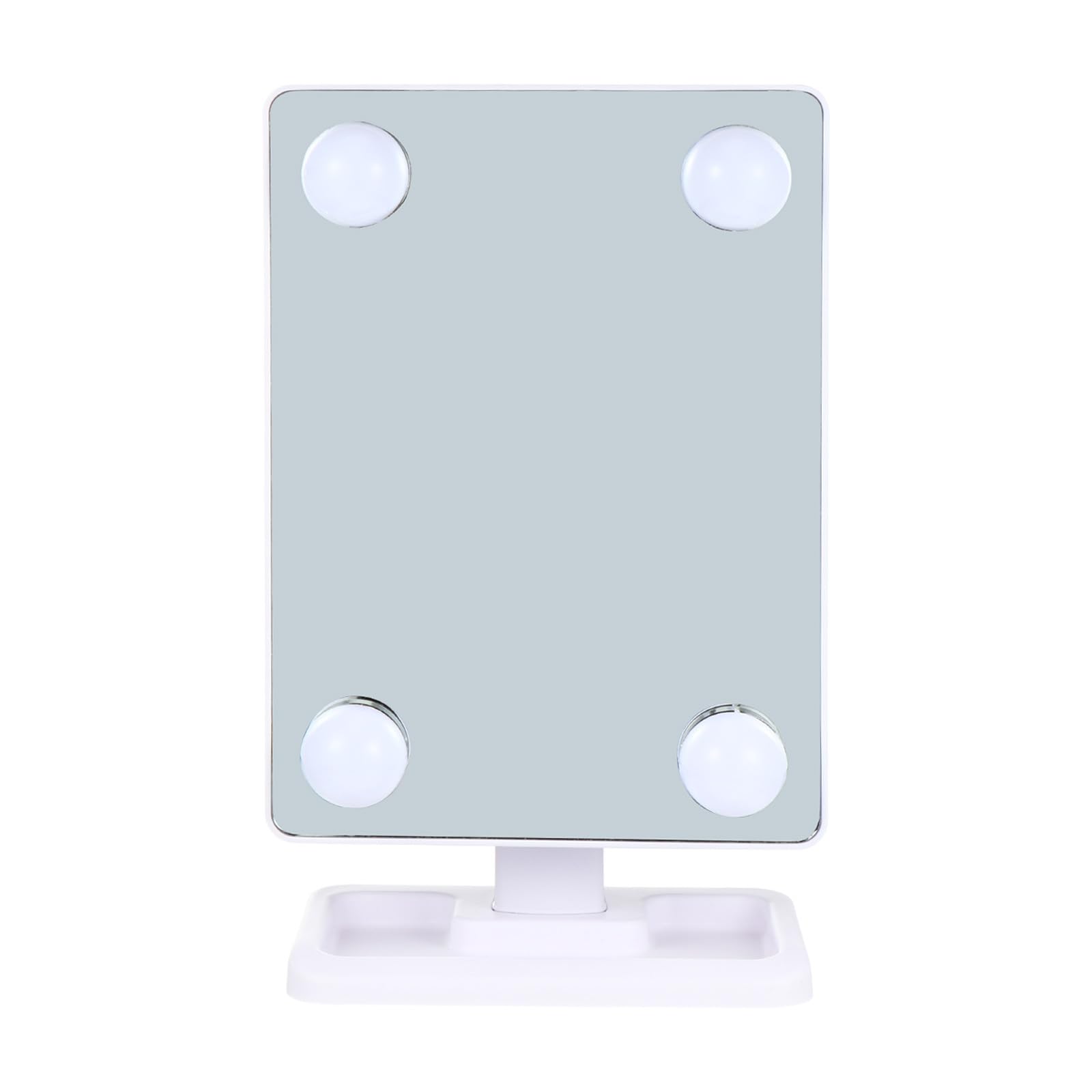 Miroir de maquillage moderne pivotant éclairage réglable LED table