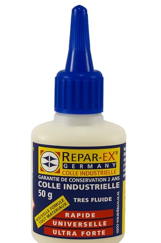 Repar-ex - Colle Repar-ex Professionnelle - Colle Forte Tous Supports - Flacon de 50 Grammes