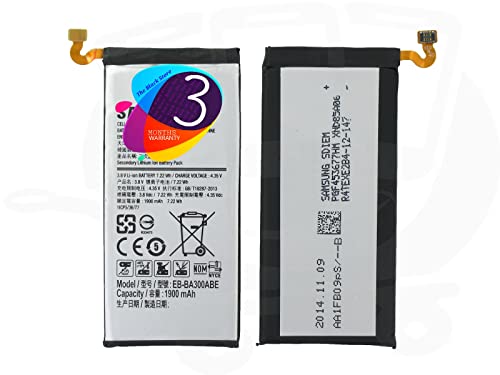 Image of Original Battery for Samsung A3 Battery Model BA300ABE (1900mAh) with 90 Days Warranty