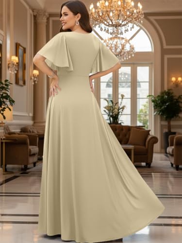 Image of KOH KOH Womens Long Elegant Bridesmaid Evening Cocktail Modest Maxi Dress