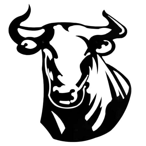 Escultura de pared con cabeza de toro, decoración de toro de metal para pared - Escultura de pared de metal Arte de hierro con cabeza de toro | Silueta moderna, arte abstracto, decoración interior y e