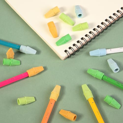 Image of Mr. Pen- Pencil Erasers Toppers, 120 Pack, Colorful, Latex Free, No Smudge | Mr Pen Erasers for Pencils