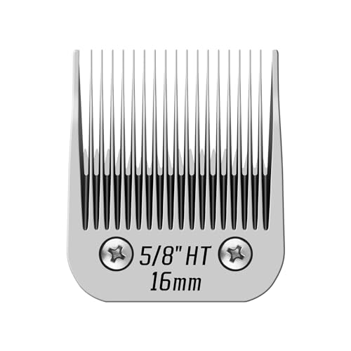 Image of 5 /8HT Grooming Ceramic Pet Clipper Blades Compatible with Andis & Oster A5 | Cut Length 5 /8 inch,Compatible with Wahl KM10 Series Clippers