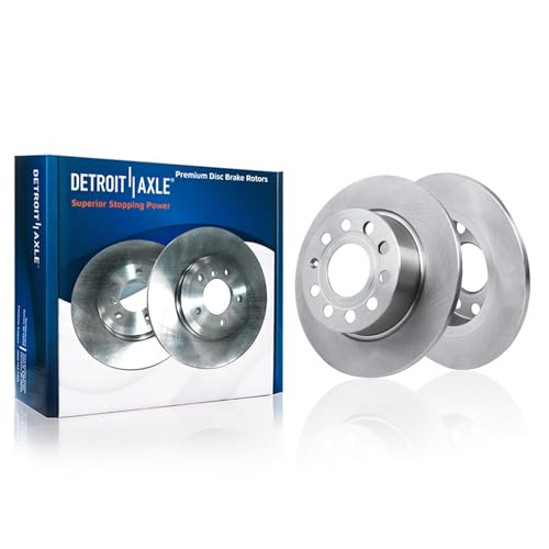 Image of Detroit Axle - 4pc Rear Brake Kit for 2011-2013 Audi A3 2013-2019 Beetle
