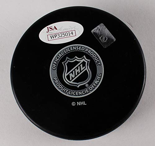 Carter Hart Philadelphia Flyers Autographed Hockey Logo Puck - JSA Authenticated