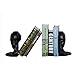 Books Decoration Decoration. Bookends Bookends, rezerwacja ciężkich, kolekcji figurki, modelowanie znaków, odpowiedni dla pulpitu, półek, domu i 2 sztuk, czarny