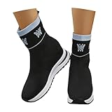 Botines De Punto Elástico Botas Cortas Transpirables For Mujer Botines Vintage Con Bordado De Mariposa Botas De Plataforma Cómodos Zapatos De Tobillo Sin Cordones For Primavera/otoño(Blue,40 EU)