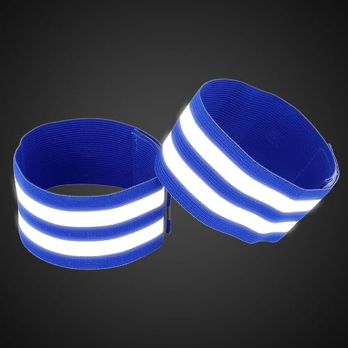 Image of X AUTOHAUX 8pcs Reflective Bands for Arm High Visibility Night Cycling Riding Reflector Tape Straps Bracelet