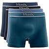 MASH Kit 4 Cuecas Boxer Poliamida Microfibra Sem Costura Box Masculina Adulto, 1 Azul Diesel - 1 Azul Jeans Escuro - 1 Marinho - 1 Preto, P