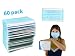 Kids Surgical Masks Disposable Flu Medical Earloop Face Mask Blue, Pediatric Pollution Sick Breathing Germ Masks Antiviral Pollen Allergy, Safety Mask Premium Soft 4 PLY Mouth Cover, 60 PCS by RellQ