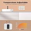 Scaldacqua istantaneo elettrico Scaldacqua istantaneo Scaldacqua istantaneo Doccia 1500W Mini scaldabagno con indicatore di temperatura a LED leggibile 220V Scaldabagno elettrico Acqua calda