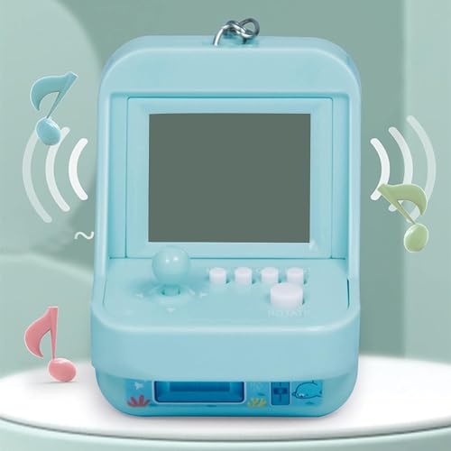 Blue Micro Player Mini Arcade with Keychain & 26 Games