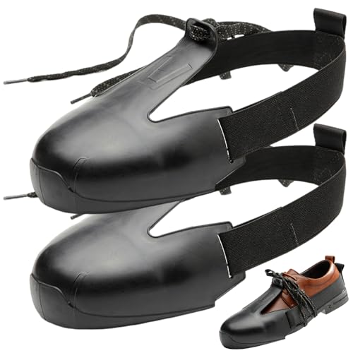 Peosaard Roofing Shoes Plastic Roofing Boots Anti-Slip Roof Shoes with Elastic Band Comfortable Roofing Shoes for Men Women Outdoor Roofing Work Construction Protector, Roofing Shoes