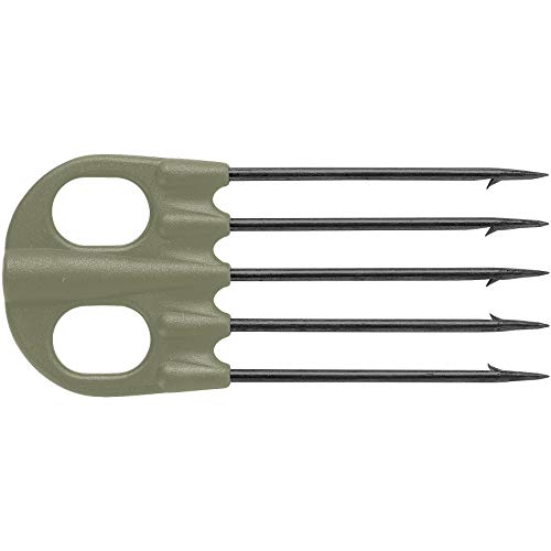 SALVIMAR Jet 5 MUSTAD, Fiocina Unisex Adulto, Military Green, 5 Punte