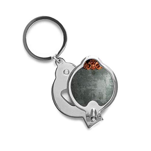 Cutter coupe-ongle motif ciment gris et acajou DIYthinker