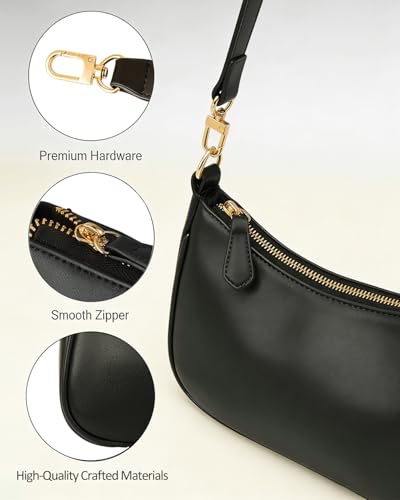 Image of VODIU Clutch Tote Handbags with 2 Removable Straps and Zipper Closure Crossbody Bags Shoulder Purse Handbag for Women