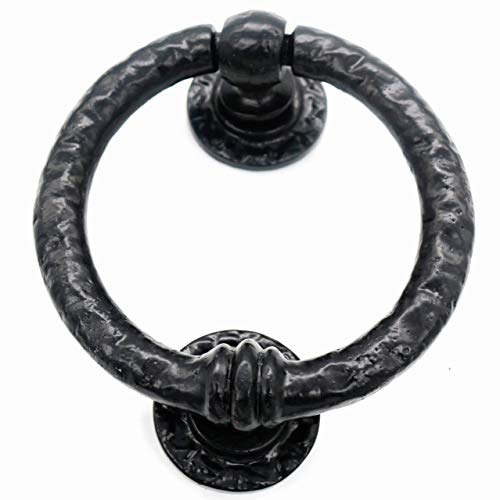 Mythrojan Large Cast Iron Ring Front Door Knocker Artisan Made Antique Knocker #TOP3