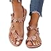 Imagen de Sandalias Mujer Atadas Al Tobillo De Piel Con Cuña Cuñas Esparto Punta Cerrada Zapato Plano Avarcas Menorquinas Sandalia Barefoot Cuero Comodas Zuecos Vestir Hippies Para Andar Comodo