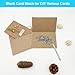 Blank Cards and Envelopes 4x6, 50 Pack Brown Blank Folded Greeting Cards and Envelopes Set with A4 Greeting Card Envelopes for DIY Greeting Cards, Thank You Cards, Invitations in All Occasions