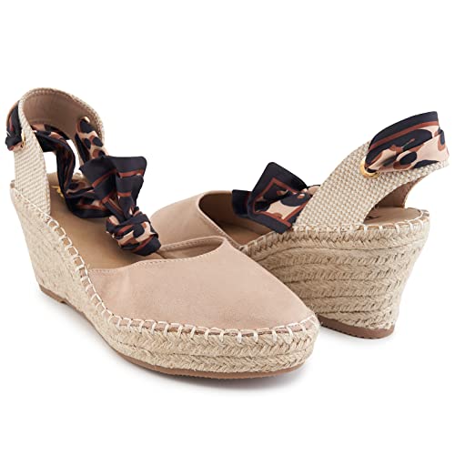 Women's Comfort Closed Toe Adjusting Buckle Espadrille Wedge Sandal4
