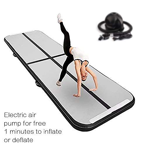 FBSPORT 20cm Espeso Colchoneta Inflable de Gimnasia, Largo 3M Entrenamiento Tapete de Yoga, Taekwondo Inflable colchoneta