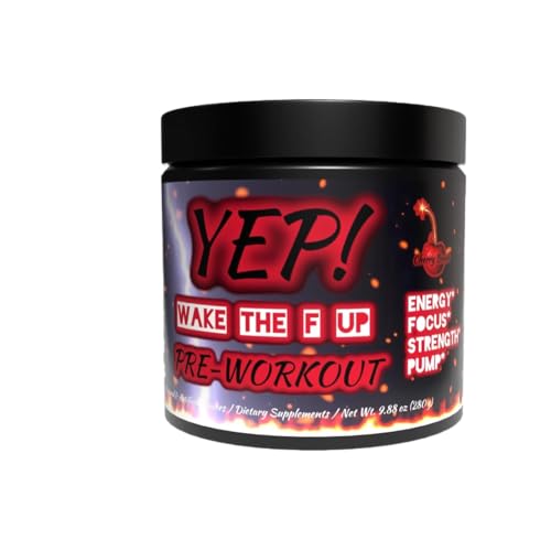 Image of YEP Wake The Faith Up Advanced Pre Workout - Not Your Basic Preworkout with Bonus Ingredients - Customizable Dosing for Your Desired Intensity - Up to 40 Servings (Cherry Bomb)