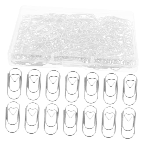 ノーブランド品 300個ミニ属製形針 小型紙クリップ オフィスデスクアクセサリー 多用途で書類整理やに シルバー箱