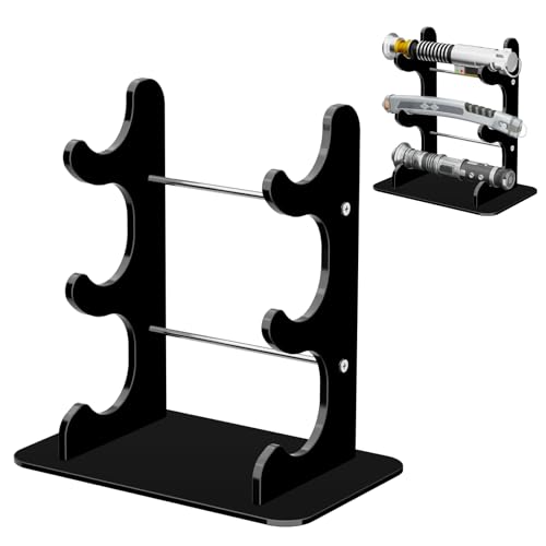 Cosmos Acrylic Lightsaber Stand, 3 Tier Lightsaber...
