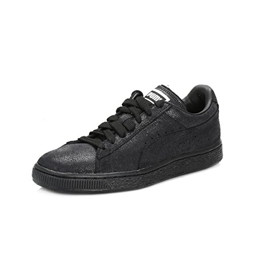 Image of PUMA Suede Classic, Women's Low-Top Sneakers, Black /Steel Gray, 8 UK