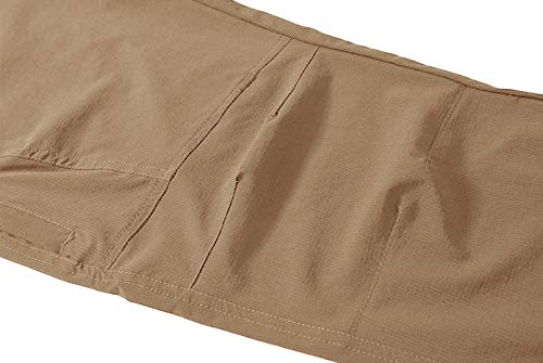 TBMPOY calça masculina para caminhada, caminhada, ciclismo, secagem rápida, leve, à prova d'água, S
