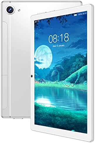 Tablet 8Inch Android 6.0 3G Phone Tablets with 16GB Storage Dual Sim Card 5MP Camera WiFi Bluetooth GPS Quad Core HD Touchscreen Support 3G Phone Call Ipad 9th Generation New (White, One Size)