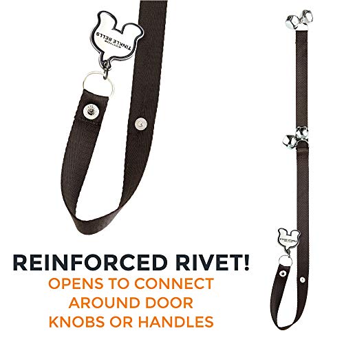 Mighty Paw Tinkle Bells, Premium Quality Dog Doorbells, Housetraining Doggy Door Bells For Potty Training (Brown) #TOP1