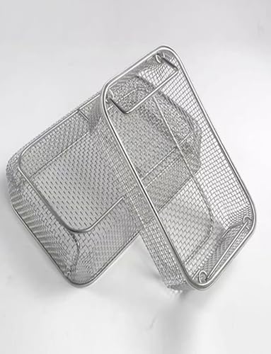 Plateau de stérilisation inox 304 perforé 48x38x7cm pour hôpitaux