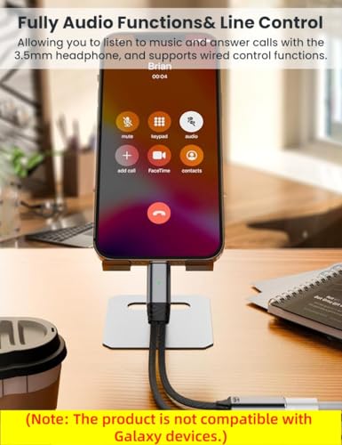 Image of Verilux 2 in 1 Multi USB C Splitter with PD 100W USB C Charging & 3.5mm