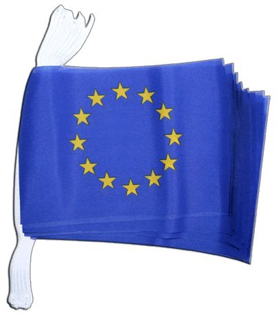 Guirlande drapeau Union européenne UE de 5,9 m grand format à haute visibilité