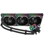 Thermalright Frozen Infinity 360 Black CPU Water Cooler,360 Aio CPU Cooler,Triple TL-M12 PWM Fans,Infinity Mirror CPU Cooling,for AM4/AM5,Intel LGA1851/1700/1150/1151/2011