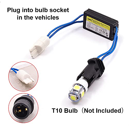 Ourbest T10 T15 W5W 168 194 921 175 2825 Decoder LED miniatura 6