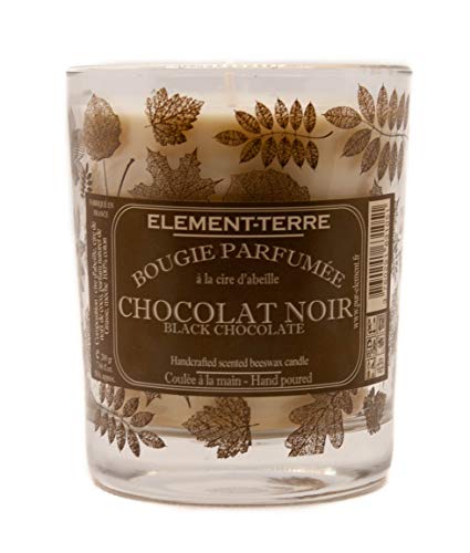 Bougie Parfumée 200 Grammes, 50 Heures Parfum Chocolat Noir Cover