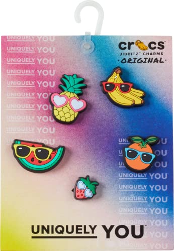 Image of Crocs 5-Pack Summer Shoe Charms | Jibbitz, Cute Fruit with Sunnies, One Size