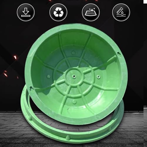 Couvercle et cadre de regard rond invisible et durable en format B60x60CM - 4