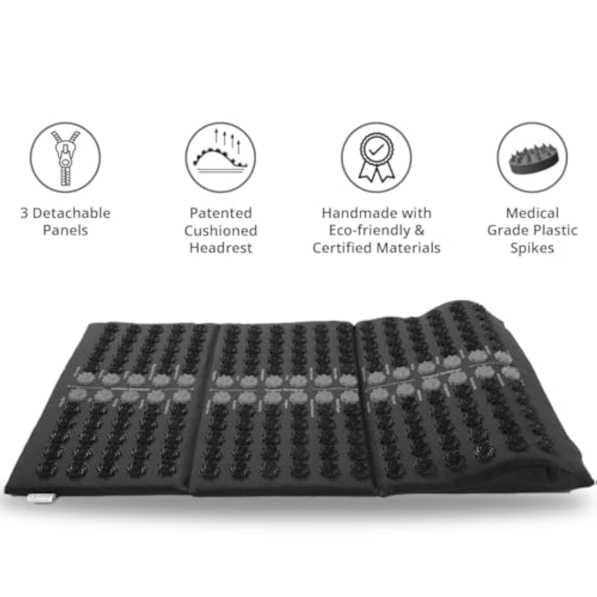 Core Asana Acupressure Therapy Mat & Handy Massager Combo