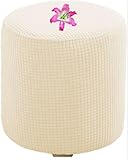 uyeoco copri pouf fodera poggiapiedi rotondo copripoggiapiedi elastico 50x50/40 x 40 cover sgabello copertura protettiva per ottomana (color : d, size : 38x38cm)