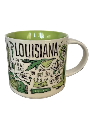 Starbucks LOUISIANA Been There Series Across The Globe Collection Ceramic Coffee Mug 14 oz