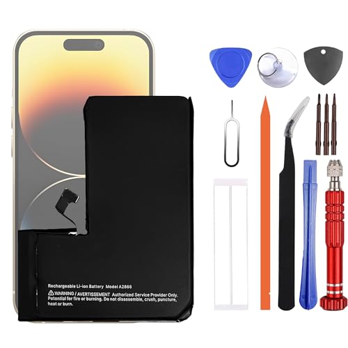 VUXYIT   Batería de repuesto A2866 compatible con iPhone 14 Pro con kit de herramientas de reparación