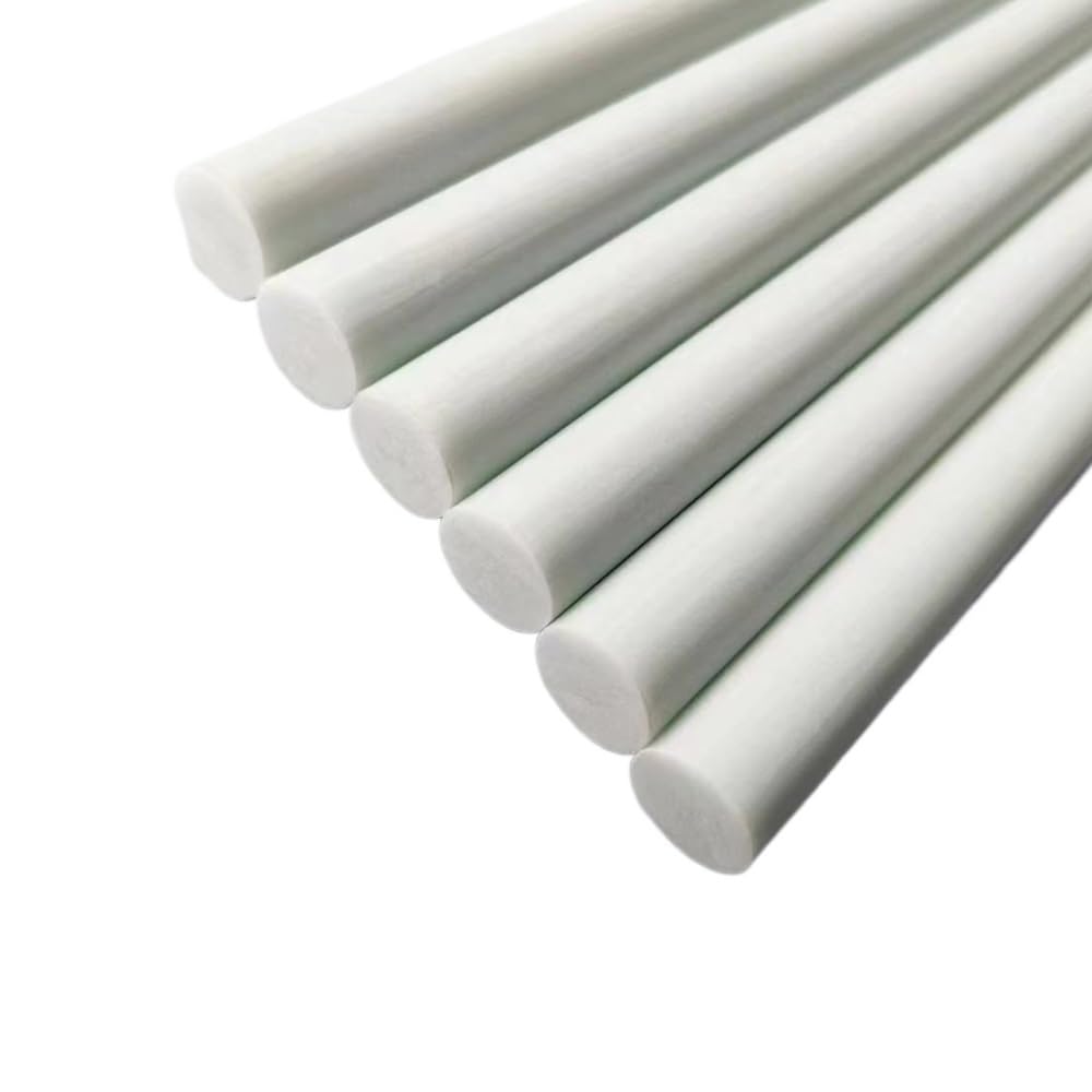 2 szt. 500 mm białe okrągłe pręty z włókna szklanego - trwałe pultrudowane słupki do namiotu i bagażu z włókna szklanego(12mm)