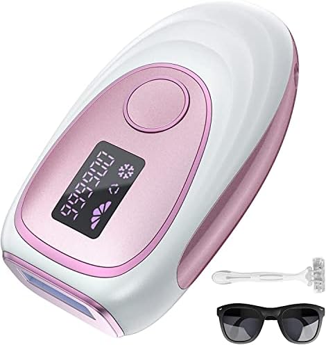 IPL Hair Removal System,999,000 Flashes,Ice Cooling Function,Permanent & Painless Laser Hair Remover,5 Energy,Manual & Auto Modes for Men and Women, Body, Face, Bikini Zone