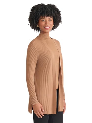 Jones New York Women's Long Sleeve Ribbed Cardigan Sweater3