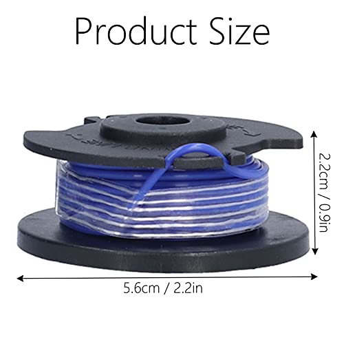 Dauerhaft Replacement Spool, 6Pcs Fast Cutting Trimmer Spool Grass Trimmer Spool For 18/24/40V #TOP7